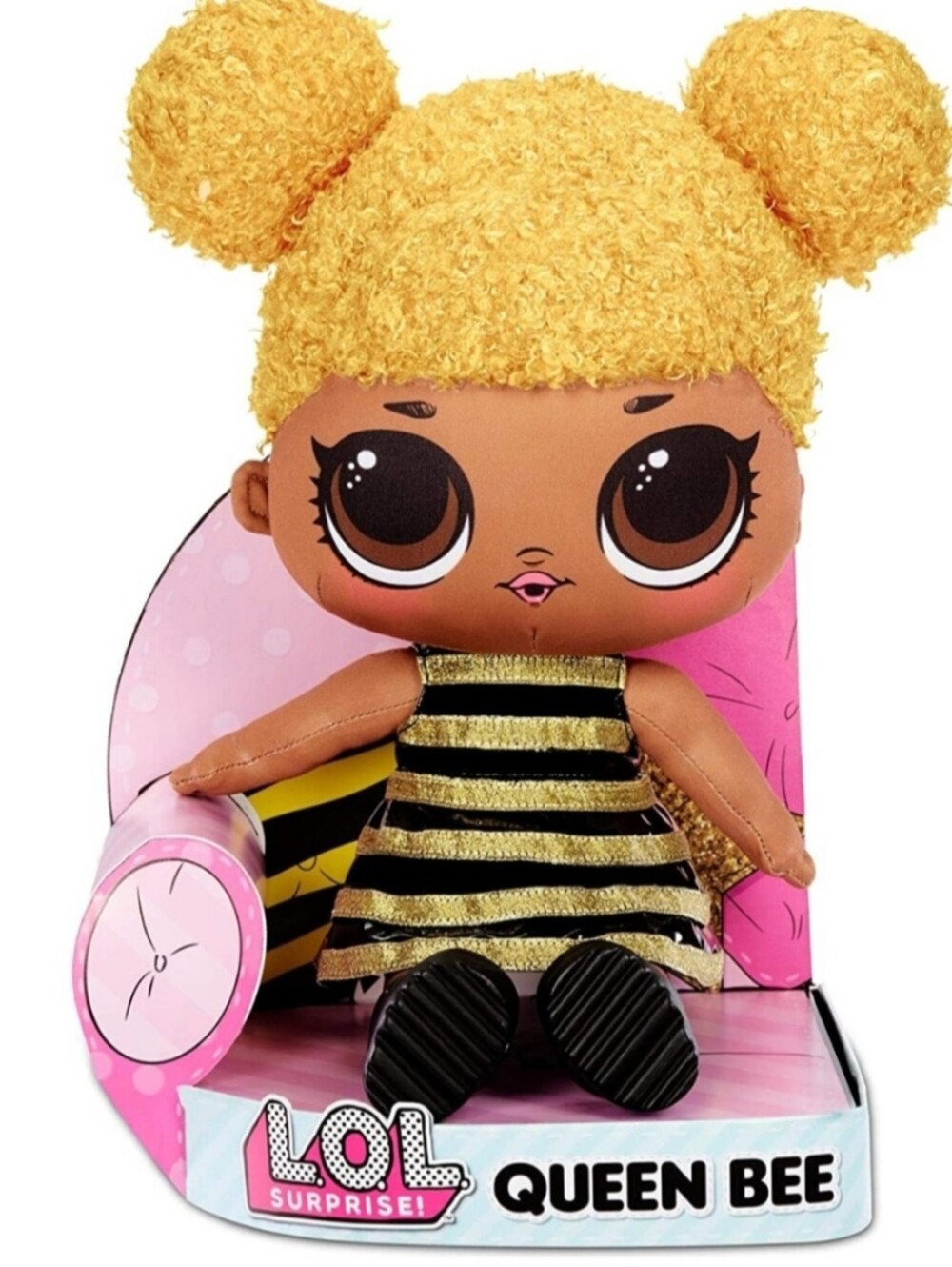 LOL Surprise Set.. Queen Bee Plush Doll & Soft Fleece Throw Blanket & Beauty Set